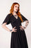 Hell Bunny Titania Knee Dress in Classic Black