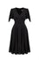 Hell Bunny Titania Knee Dress in Classic Black