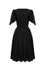 Hell Bunny Titania Knee Dress in Classic Black