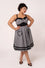 Hell Bunny Mel Knee Dress in Classic Black and White Gingham