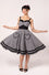 Hell Bunny Mel Knee Dress in Classic Black and White Gingham