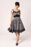 Hell Bunny Mel Knee Dress in Classic Black and White Gingham