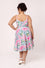 Hell Bunny Dreamland Knee Midi Swing Dress in Pink with Tropical Flamingo Print