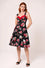 Hell Bunny Yuna Knee Dress with Oriental Inspired Print