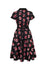 Hell Bunny Cherilyn 50's Knee Dress in Cherry Heart Print