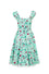 Hell Bunny Kellie Knee Dress in Mint Green with Western Print