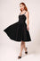 Hell Bunny Gracie 50's Midi Knee Dress in Classic Black with White Lace Trim -  PRE-ORDER estimated dispatch 6 Mar 2026