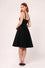 Hell Bunny Gracie 50's Midi Knee Dress in Classic Black with White Lace Trim -  PRE-ORDER estimated dispatch 6 Mar 2026