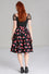 Hell Bunny Confetti Circle Skirt with Heart Design