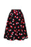 Hell Bunny Confetti Circle Skirt with Heart Design