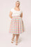 Hell Bunny Suzon Skirt Rainbow Gingham Plaid Check