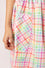 Hell Bunny Suzon Skirt Rainbow Gingham Plaid Check