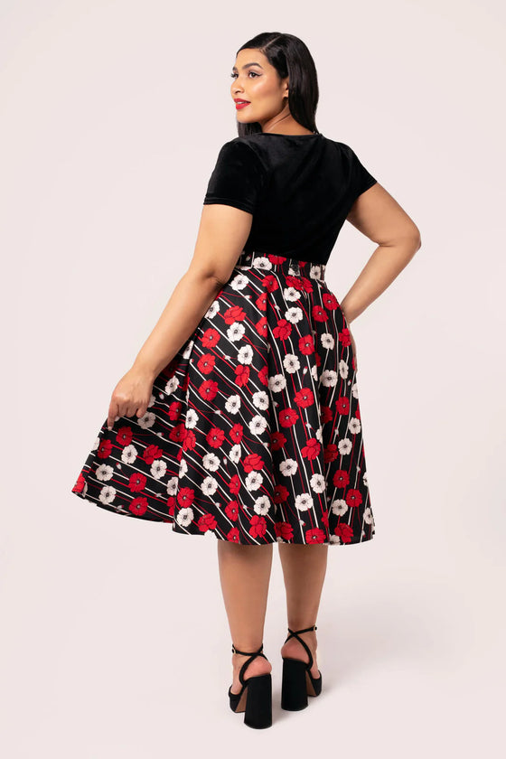 Hell Bunny Poppy 50s Skirt - Pre-order Estimated dispatch 29 August 2025