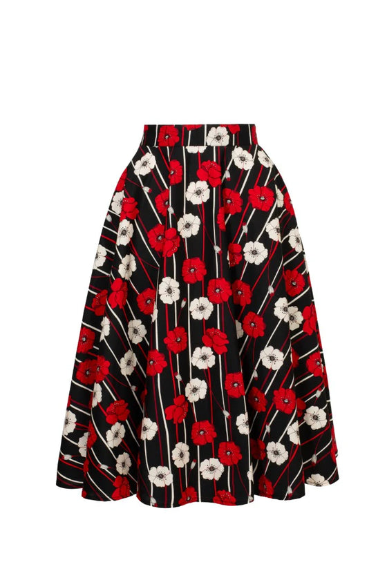 Hell Bunny Poppy 50s Skirt - Pre-order Estimated dispatch 29 August 2025