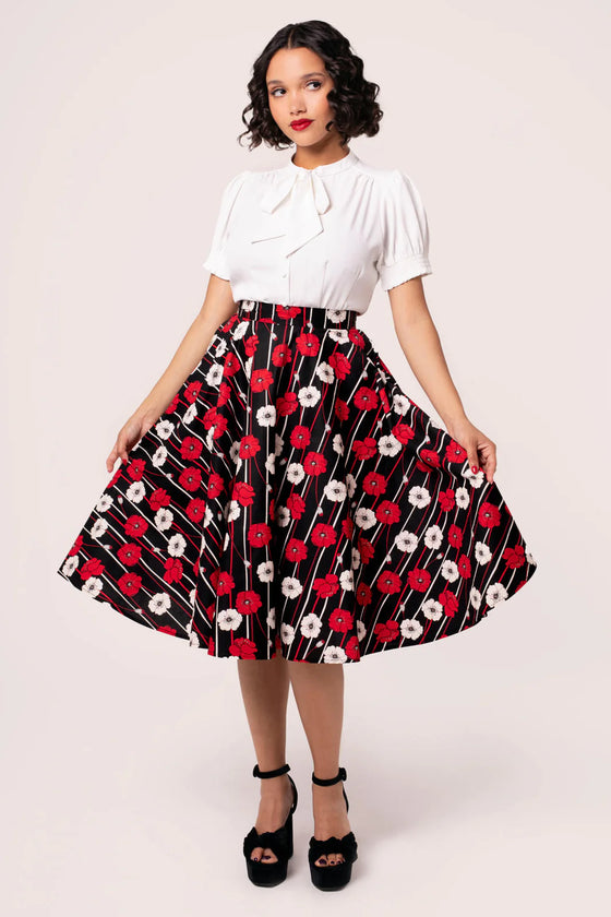 Hell Bunny Poppy 50s Skirt - Pre-order Estimated dispatch 29 August 2025