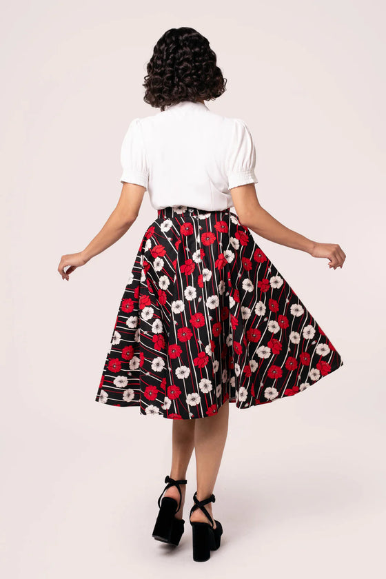 Hell Bunny Poppy 50s Skirt - Pre-order Estimated dispatch 29 August 2025