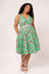 Hell Bunny Sweetie Pie Knee Dress in Green with Icecream Print