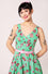 Hell Bunny Sweetie Pie Knee Dress in Green with Icecream Print