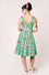 Hell Bunny Sweetie Pie Knee Dress in Green with Icecream Print