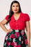 Hell Bunny Maddy Blouse in Red Wardrobe Staple - Pre-order Estimated dispatch 29 August 2025