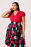 Hell Bunny Maddy Blouse in Red Wardrobe Staple - Pre-order Estimated dispatch 29 August 2025