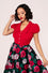Hell Bunny Maddy Blouse in Red Wardrobe Staple - Pre-order Estimated dispatch 29 August 2025