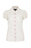Hell Bunny Molly Blouse Ivory with Pink Heart Buttons