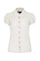 Hell Bunny Molly Blouse Ivory with Pink Heart Buttons