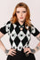 Hell Bunny Natasha Spider Top Knitted Jumper with Harlequin Design Halloween