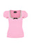 Hell Bunny Gracie Top in Pink with Eyelet Lace Trim Stretchy