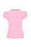 Hell Bunny Gracie Top in Pink with Eyelet Lace Trim Stretchy