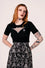 Hell Bunny Cobweb Knit Top with Embroidered Detailing Halloween