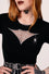 Hell Bunny Cobweb Knit Top with Embroidered Detailing Halloween