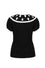 Hell Bunny Phantomette Blouse with Embroidered Ghost Collar Halloween