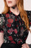 Hell Bunny Blooming Elle Sheer Blouse in Black Skull Print