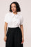 Hell Bunny Turner Blouse in Ivory Wardrobe Staple - Pre-order Estimated dispatch 29 August 2025