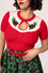 Hell Bunny Poinsettia Knit Top with Embroidered Detailing Christmas -  Pre-order Estimated dispatch 29 August 2025