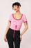 Hell Bunny Hannah Knitted Jumper in Pink with Red Accents - PRE-ORDER estimated dispatch 13 March 2026
