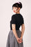 Hell Bunny Claudie Cardigan in Black with Cherry Detail, Pointelle Style Knit