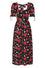 Hell Bunny Kate Heart Dress Maxi Funky Heart and Eye Print