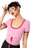 Hell Bunny Hannah Knitted Jumper in Pink with Red Accents - PRE-ORDER estimated dispatch 13 March 2026