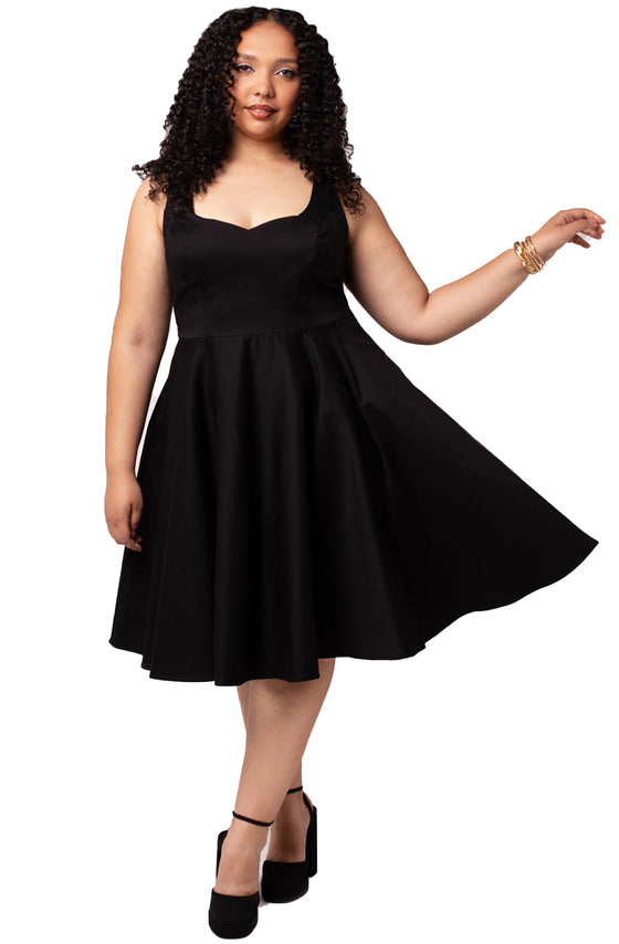 Hell Bunny Heidi Dress Classic Black - Pre-order Estimated dispatch 29 August 2025