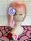 Velvet Rose Clip/Brooch in Light Purple Lavender