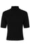 Banned Retro Jane Sweet Scalloped Polo Knit Jumper in Black Wardrobe Staple