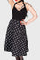 Killstar Lay Dead Midi Skirt Skull and Crossbones Gothabilly