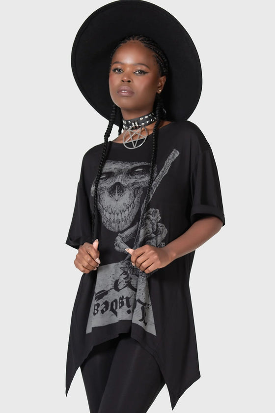 Killstar Love is Dead Drapey Top Swamp Witch