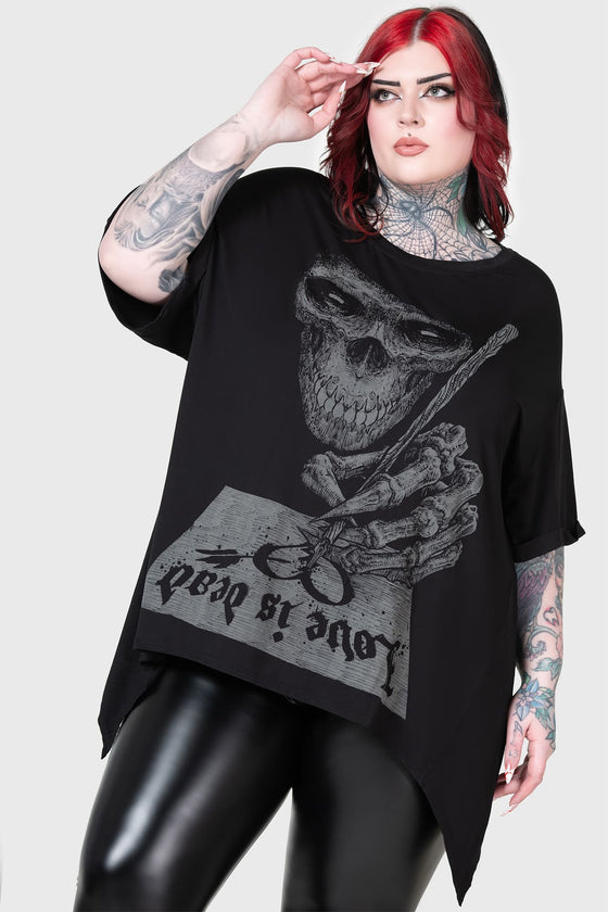 Killstar Love is Dead Drapey Top Swamp Witch