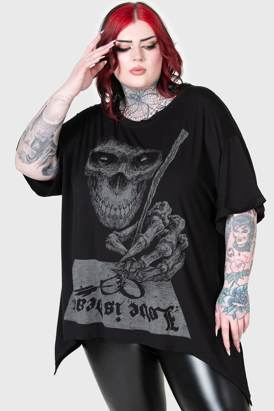 Killstar Love is Dead Drapey Top Swamp Witch