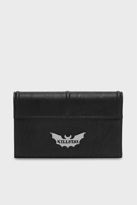 Killstar Lunar Wings Wallet with Web-esque Bat Wing Detail Raven Mistress Range