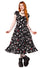 Hell Bunny Leah Midi Maxi Dress with Tattoo Inspired Print